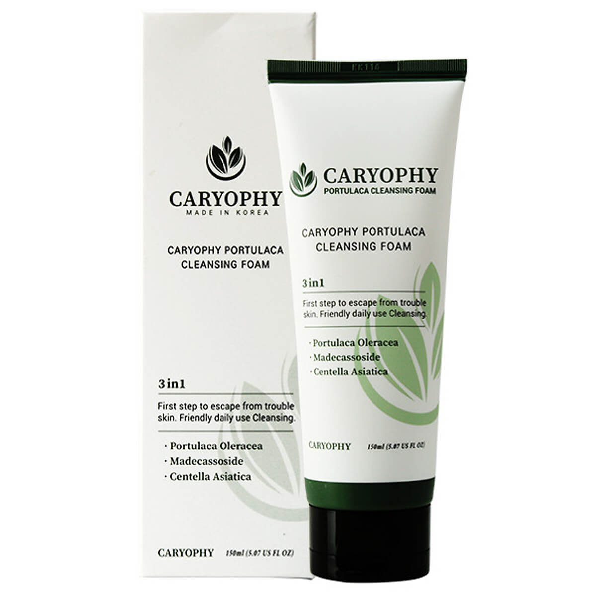 Sữa rửa mặt cho da mụn Caryophy Portulaca Cleansing Foam 150ml