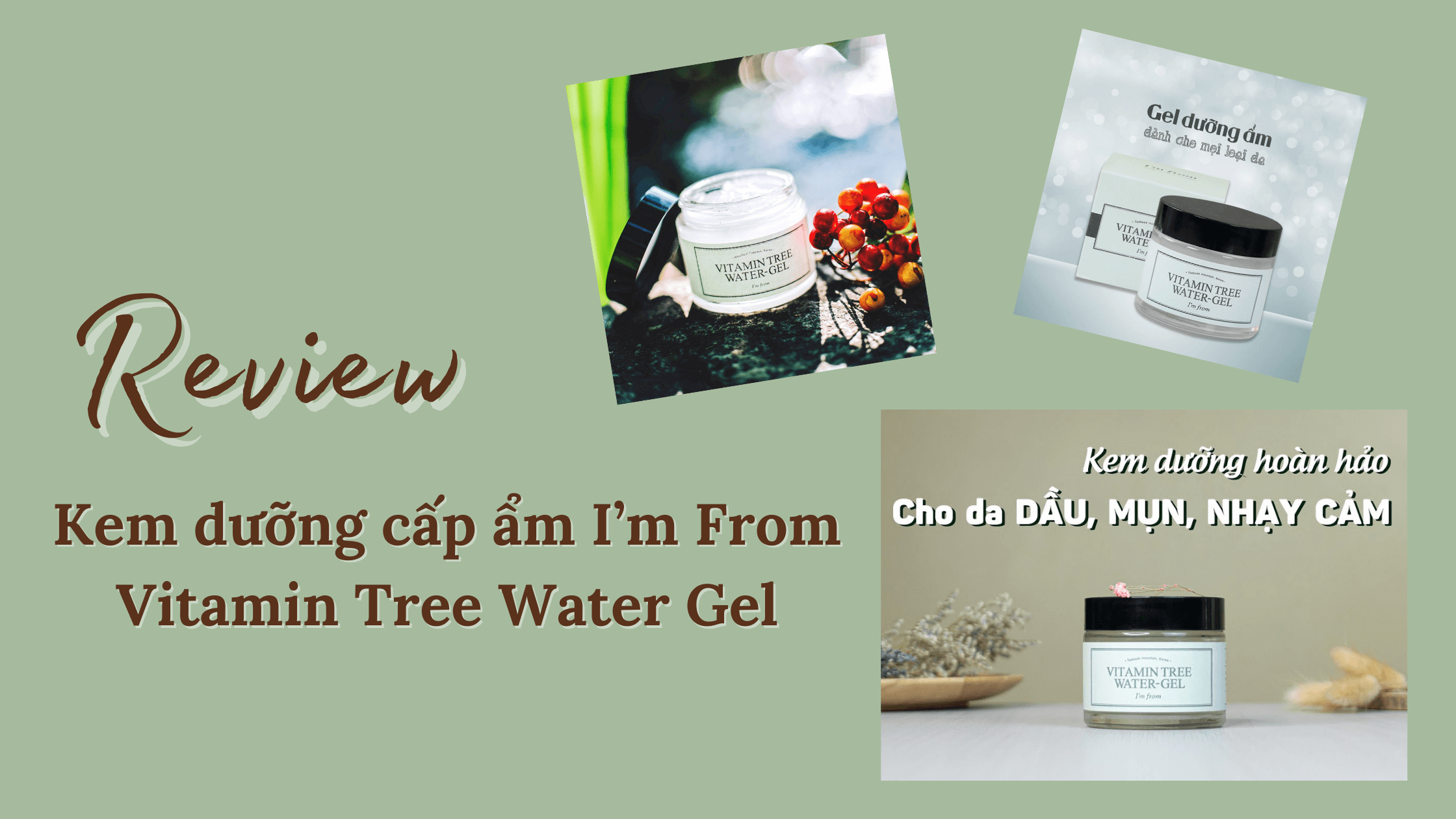 Review kem dưỡng cấp ẩm I’m From Vitamin Tree Water Gel