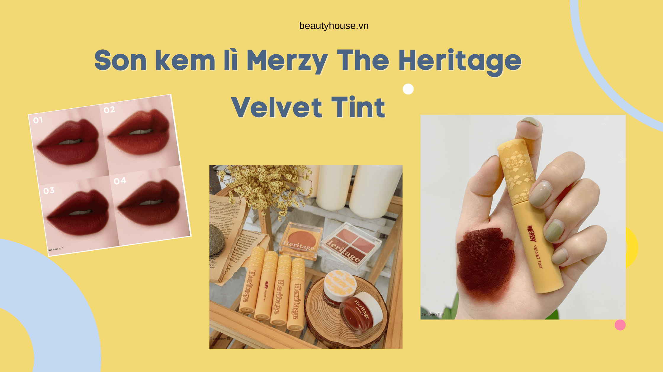 Review son kem lì Merzy The Heritage Velvet Tint – BST son kem mới nhất nhà Merzy