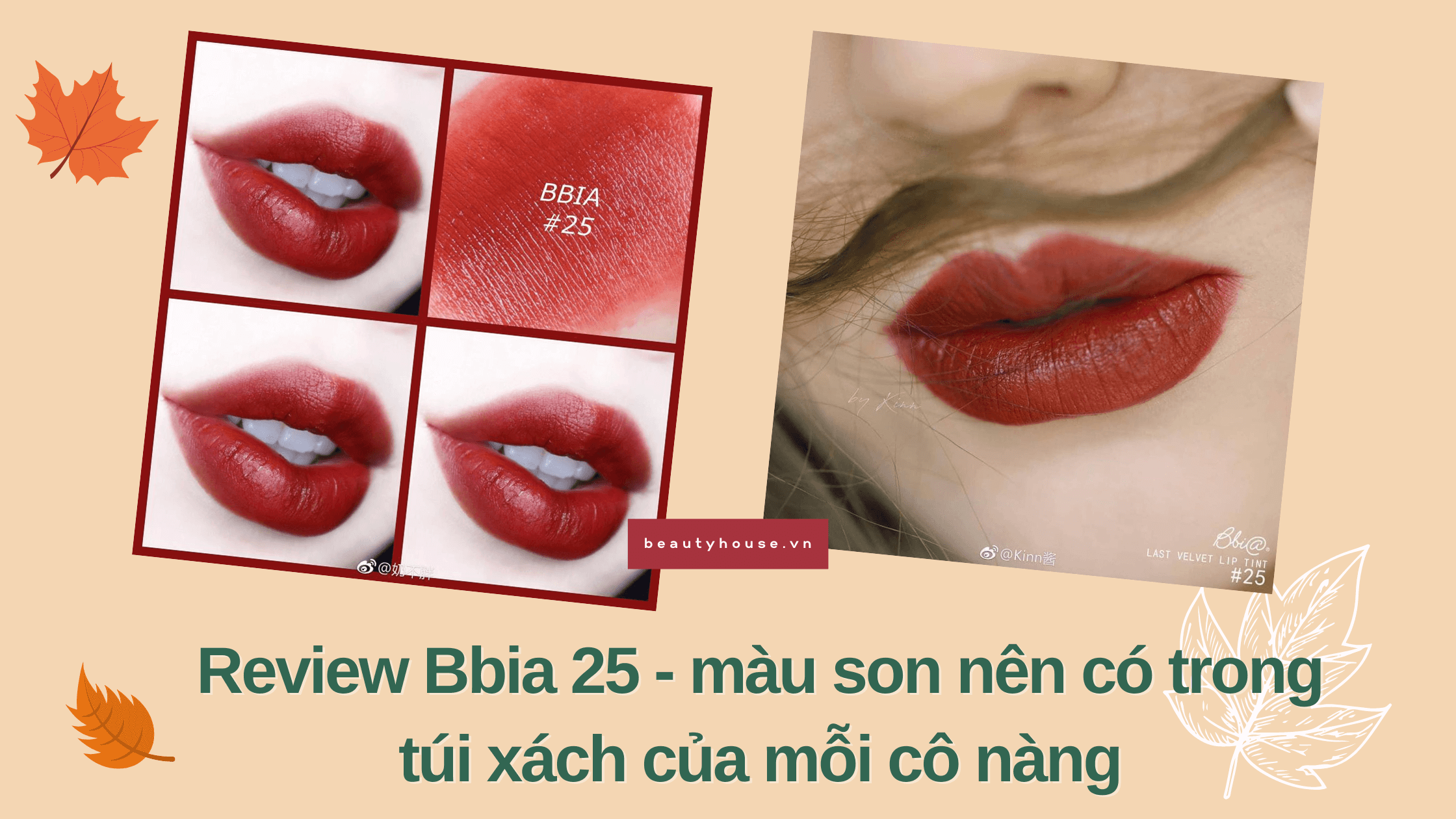 Review Bbia 25 - màu son nên có trong túi xách của mỗi cô nàng
