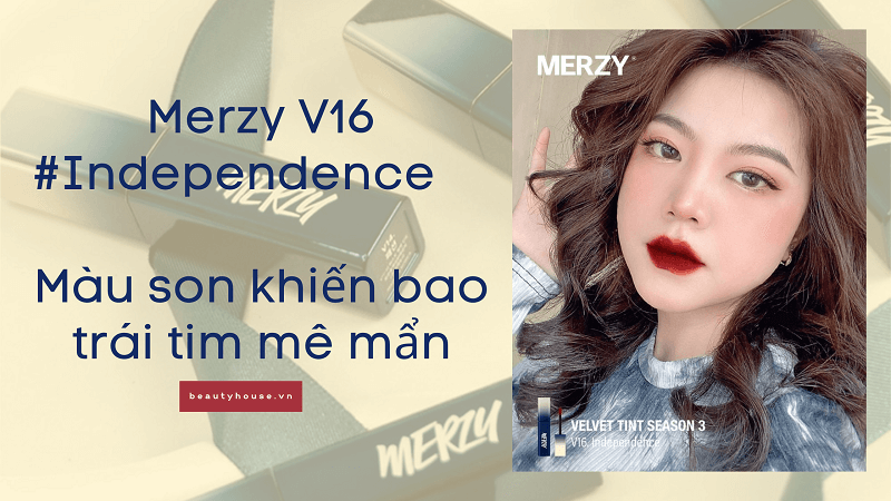 Merzy V16 Independence - màu son khiến bao trái tim mê mẩn