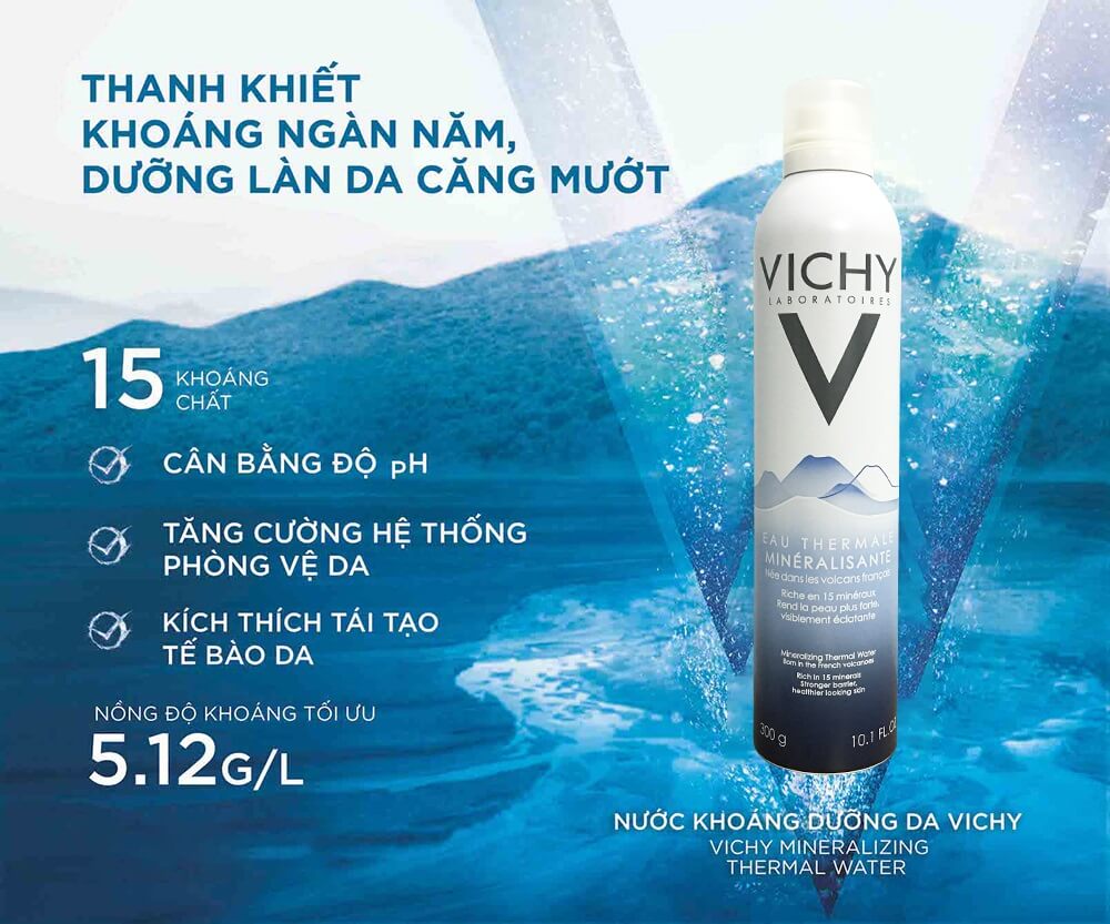 xịt khoáng vichy