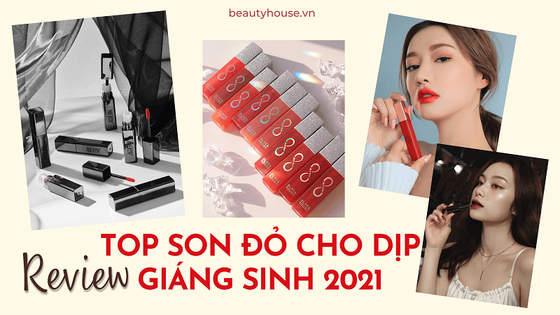 Top son đỏ siêu hot trong dịp giáng sinh 2021 nhất định bạn phải dùng